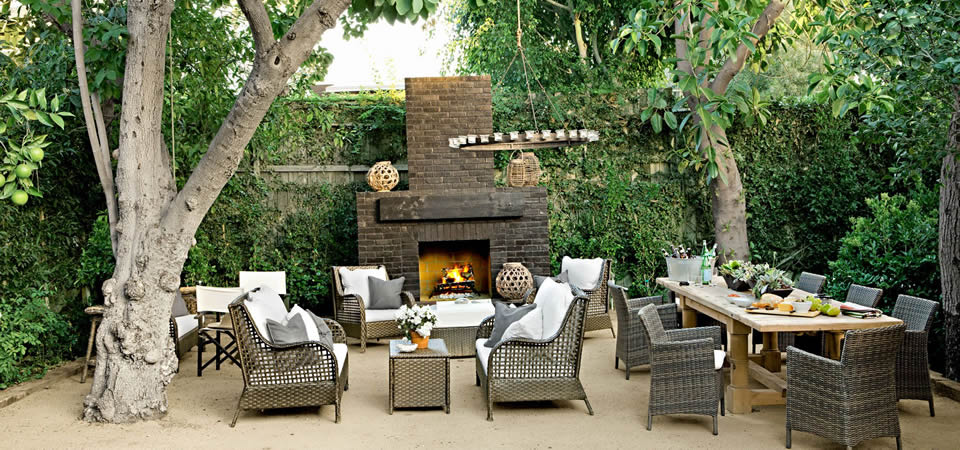 patio with furniture